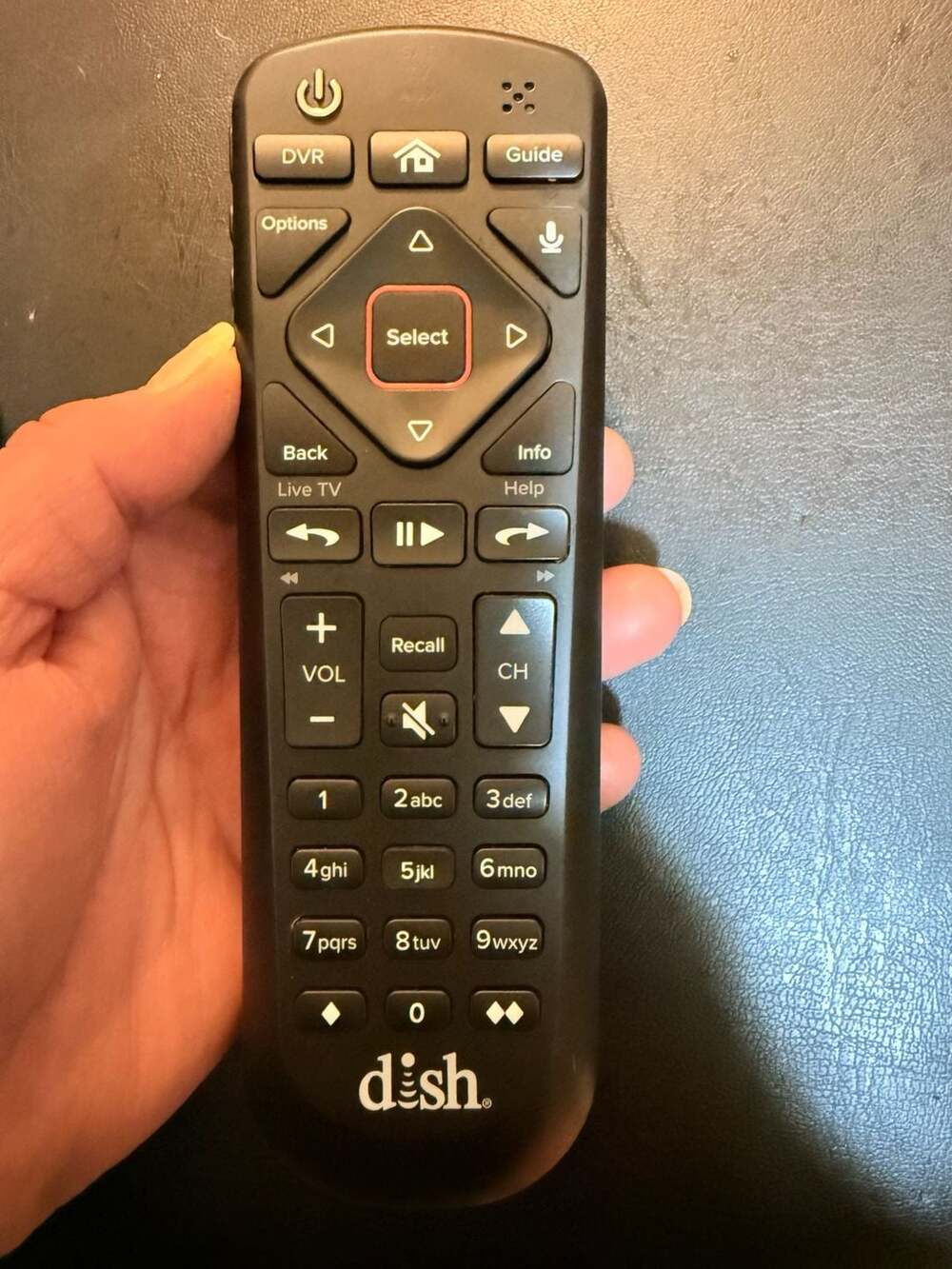 DISH Network 54.0 UHF 2G Voice Remote Control for Hopper, new batteries included